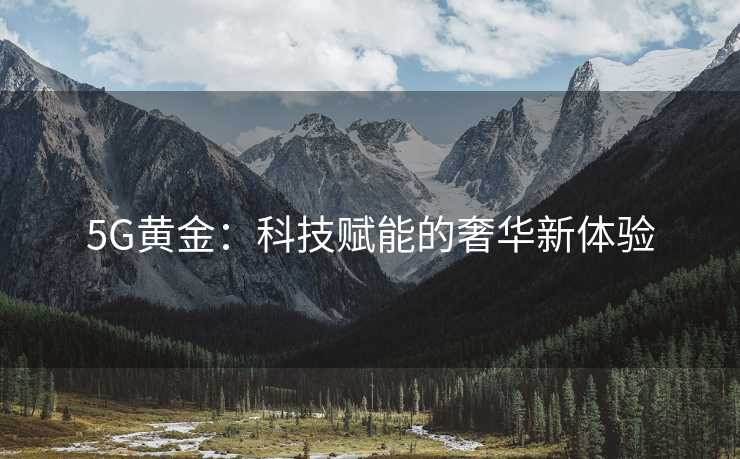 5G黄金：科技赋能的奢华新体验