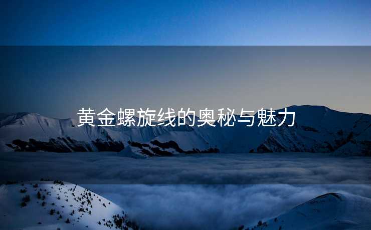 黄金螺旋线的奥秘与魅力