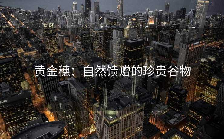 黄金穗：自然馈赠的珍贵谷物